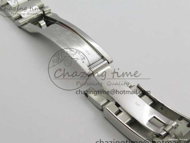 0406 Sporty DateJust 126334 SS Noob 1:1 904L Best Edition Blue Dial Diamond on Oyster Bracelet A 3164